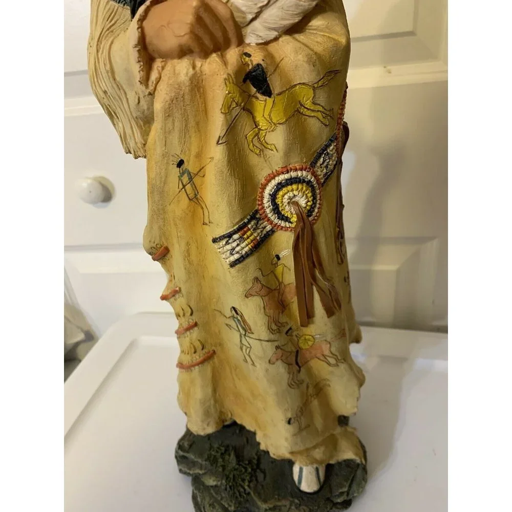 Native American Indian Resin Statue 21